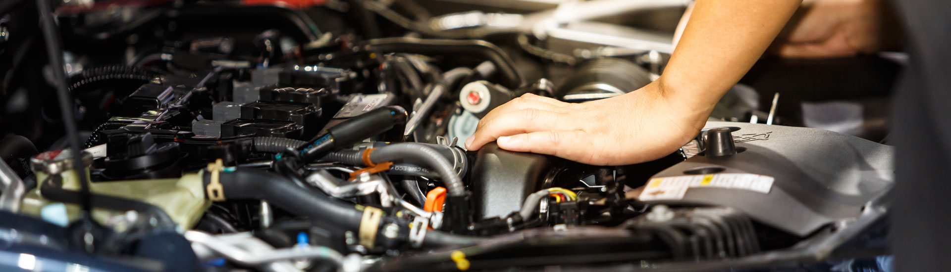 Mechanic Checking a Car Engine